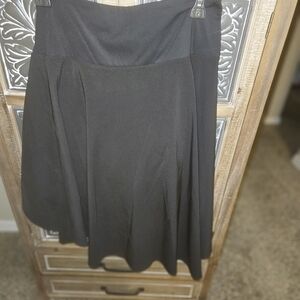 Classic Black A-Line Skirt With Shorts Under Skirt